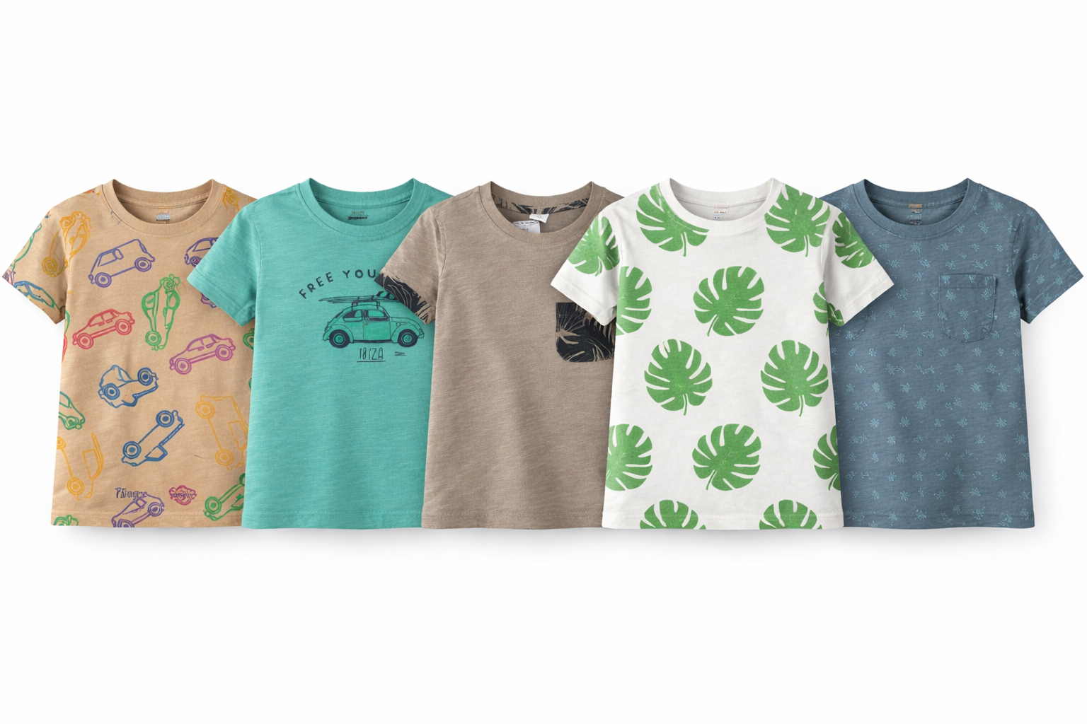 Boys Printed T-Shirts – Soft Cotton Kids Casual Tees | Summer Graphic T-Shirts
