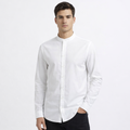 Modern Men Chinese Collar Shirt – Slim Fit Mandarin Collar Button Down